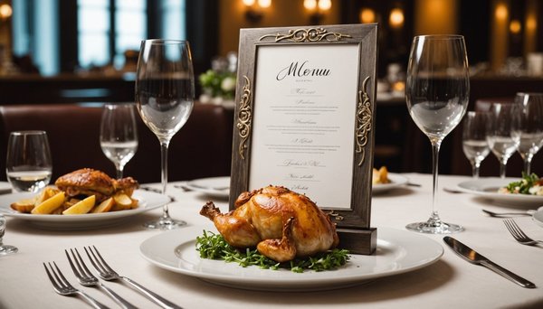Styles élégants de porte menu pour restaurant : alliez esthétique et praticité